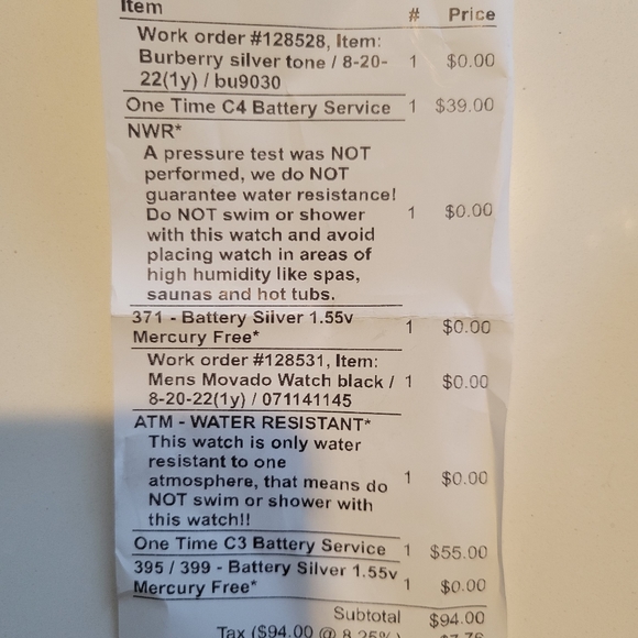 Movado stainless steel black watch NWT - Picture 8 of 8